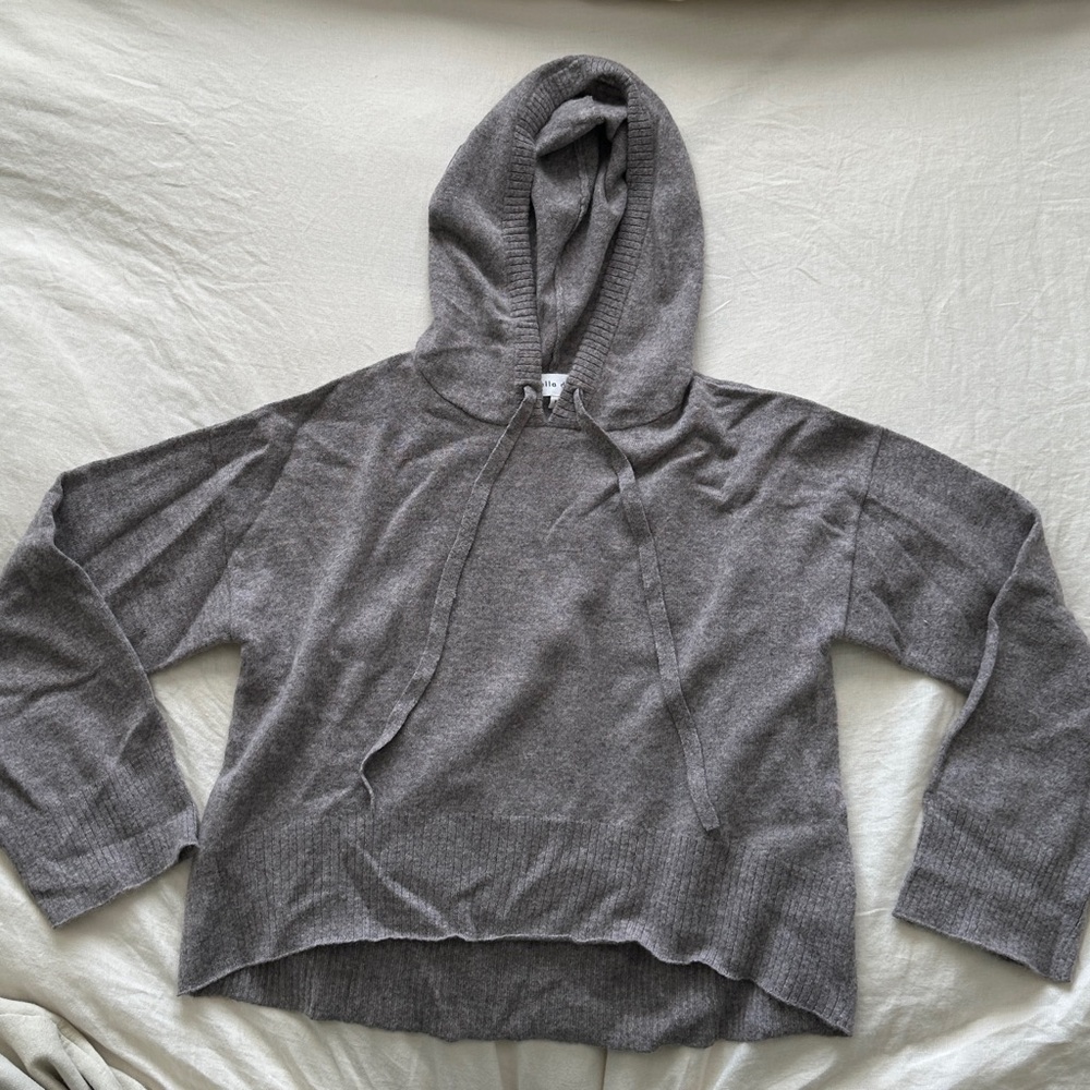 Bella Dahl Cashmere crop hoodie